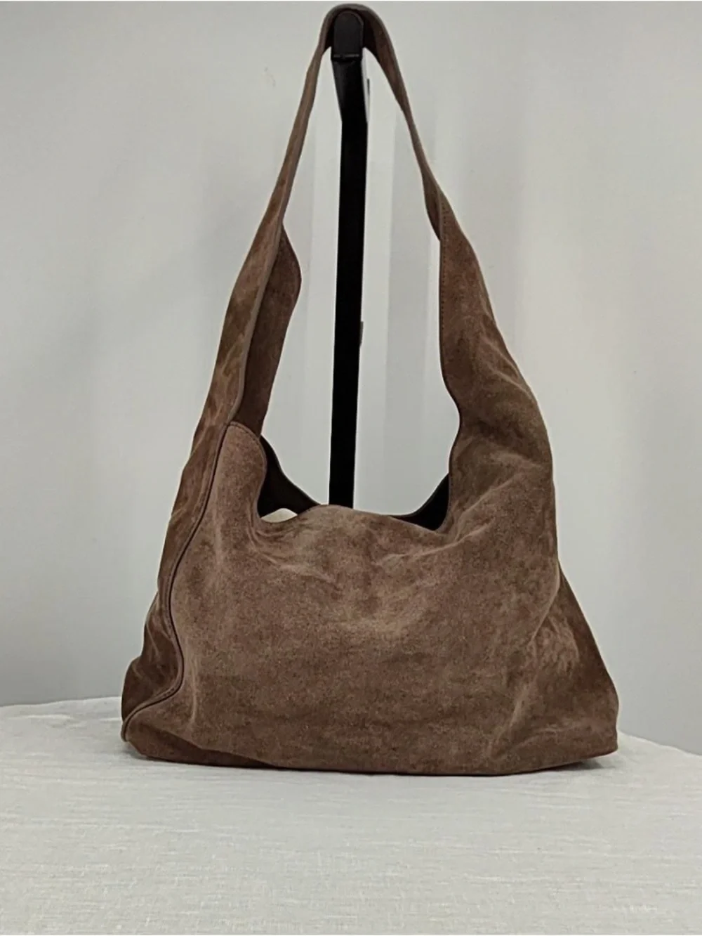 Quince Italian Suede Slouchy Shoulder Bag - Picture 6 of 6